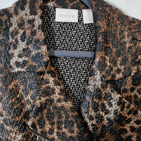 Chico's Leopard Print Zip Vest Top - Picture 5 of 15